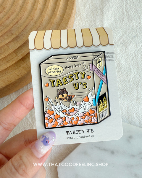 TAESTY V'S Enamel Pin