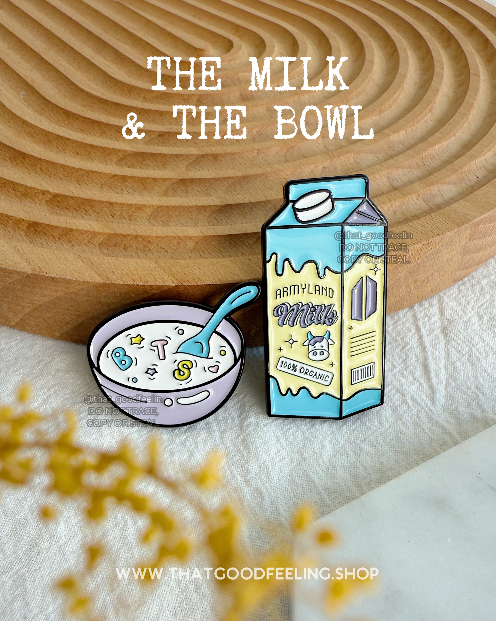 THE MILK & THE BOWL Enamel Pin