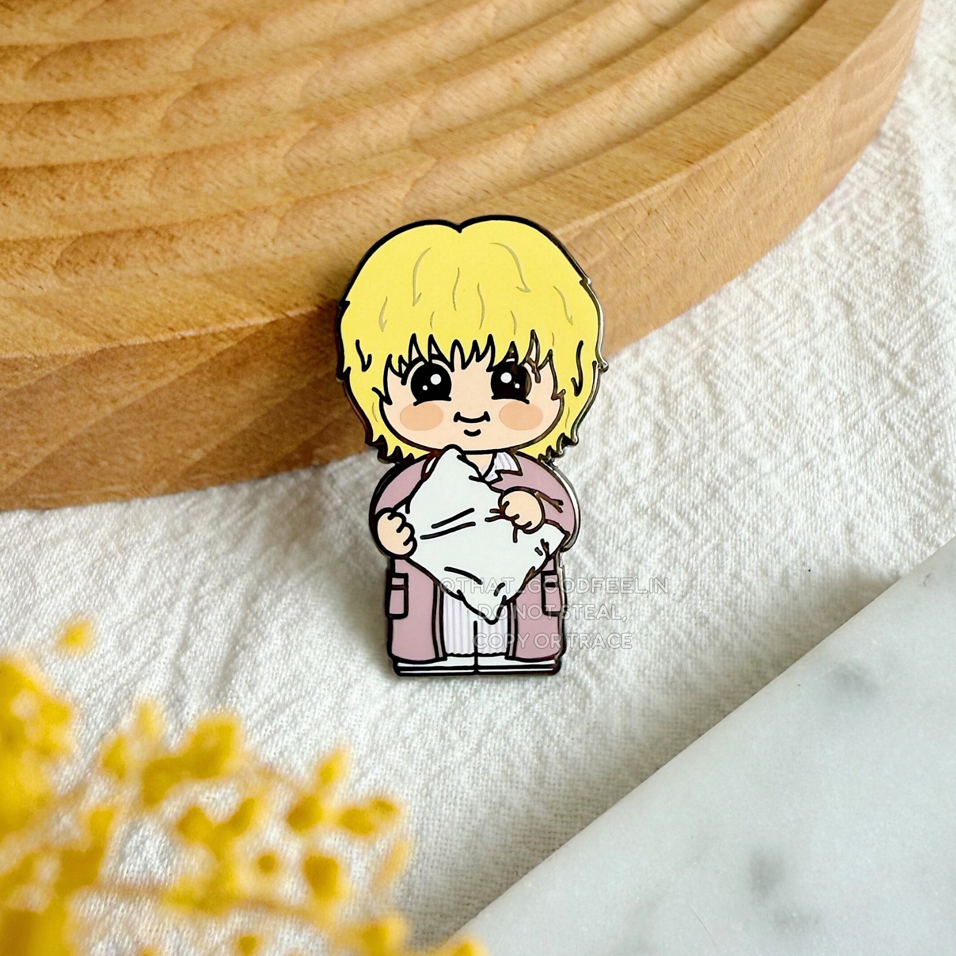 BLONDE JIN Enamel Pin