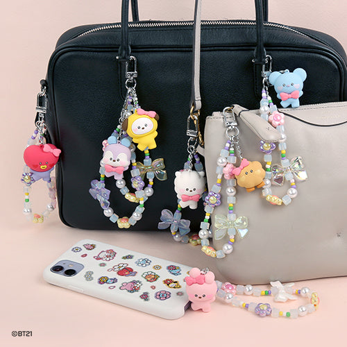 BT21 Monopoly - Beads Strap Key Ring Lovely Series