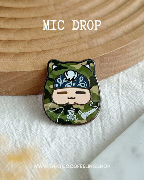 MIC DROP (SHOOGA S5) Enamel Pin
