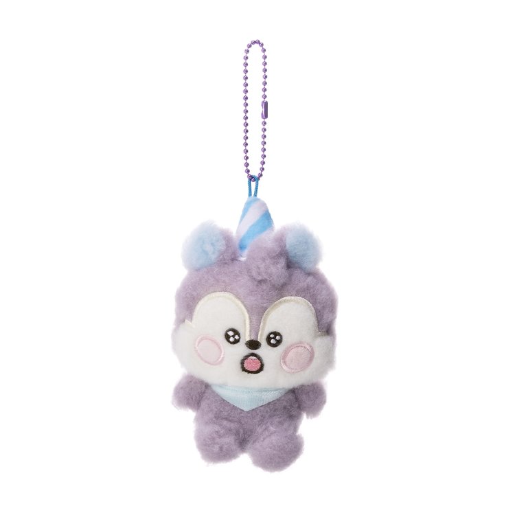 BT21 Line Friends Japan - Mang's Childhood - Baby Birthday Hat Keyring