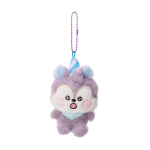 BT21 Line Friends Japan - Mang's Childhood - Baby Birthday Hat Keyring