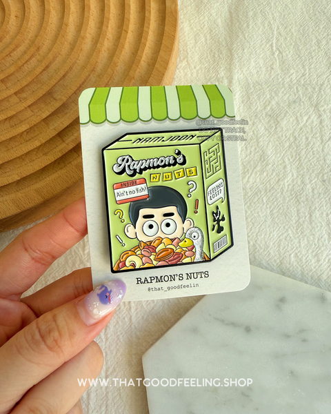 RAPMON'S NUTS Enamel Pin