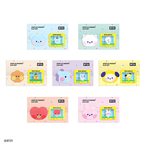 BT21 Monopoly - Minini Acrylic Magnet Clip Set