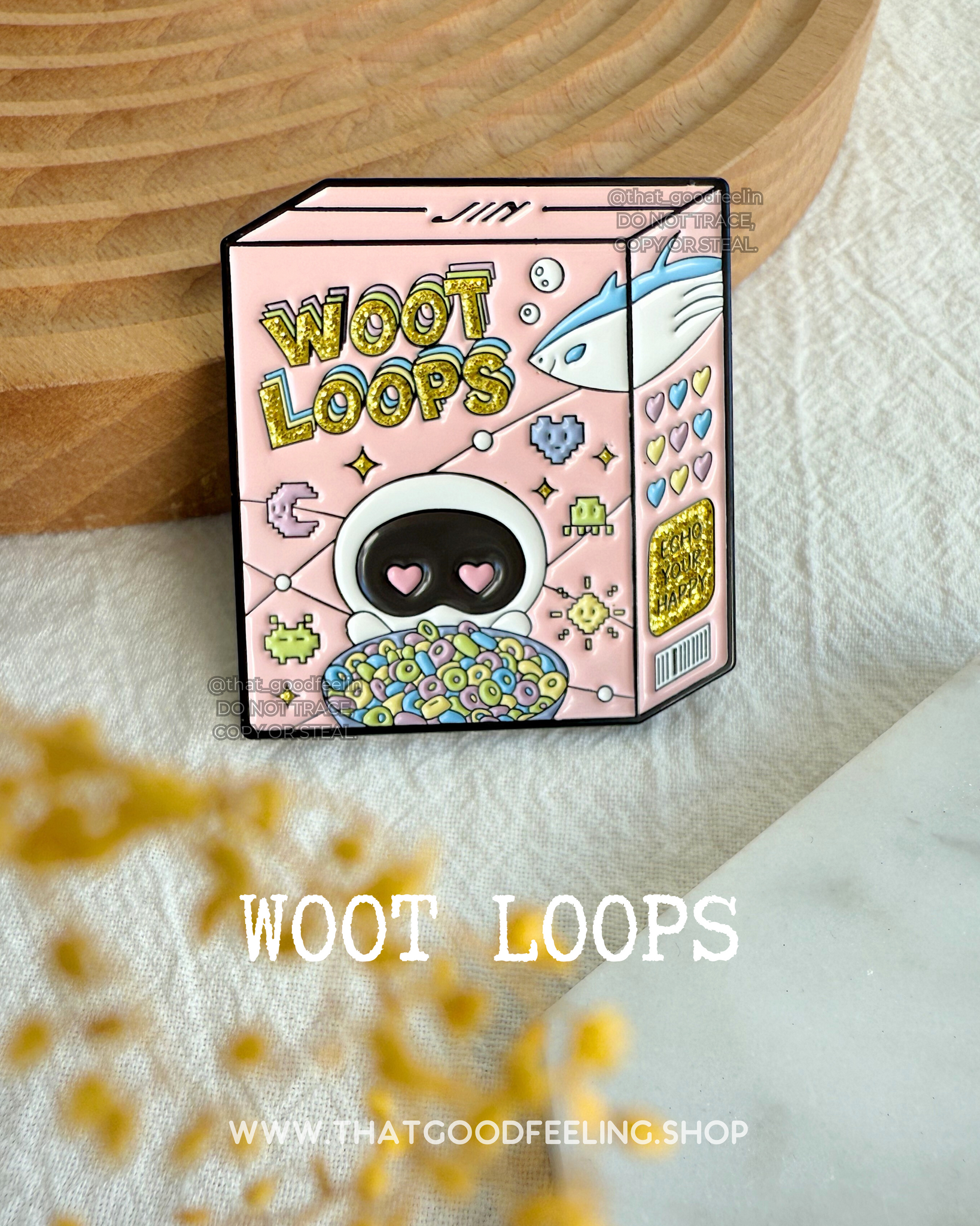 WOOT LOOPS Enamel Pin