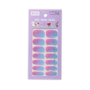 BT21 Line Friends Japan - Baby Buddy Gel Nail Seal (Purple Gradation)