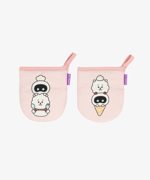 BTS [Wootteo X RJ] Kitchen Gloves (pink)