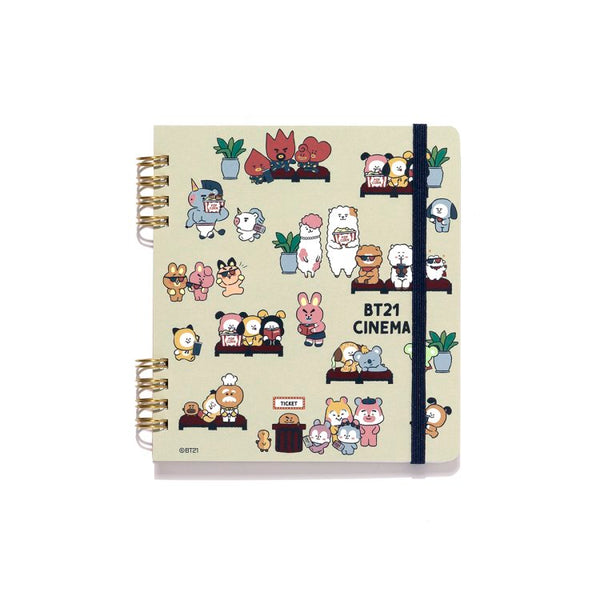 BT21 Line Friends Japan - CINEMA (Ring Notebook)