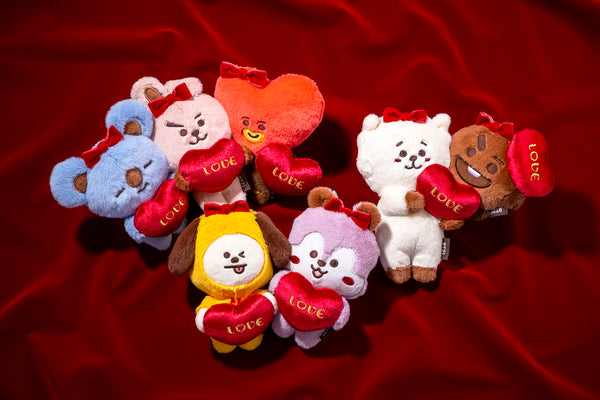 BT21 Line Friends Japan - Magnet Hearts - Sticky Plush Doll Size S