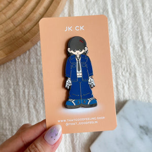 JK CK Enamel Pin