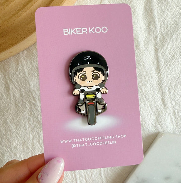 BIKER KOO Enamel Pin