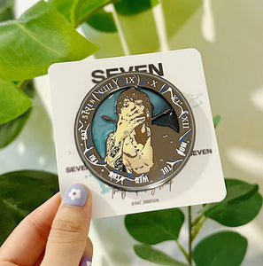 "SEVEN" Stained Glass Enamel Pin