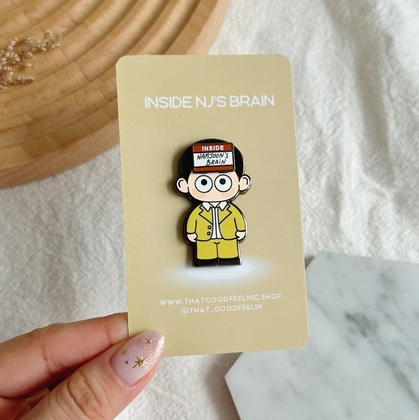 INSIDE NJ'S BRAIN Enamel Pin