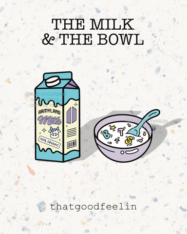 [PREORDER] THE MILK & THE BOWL Enamel Pin