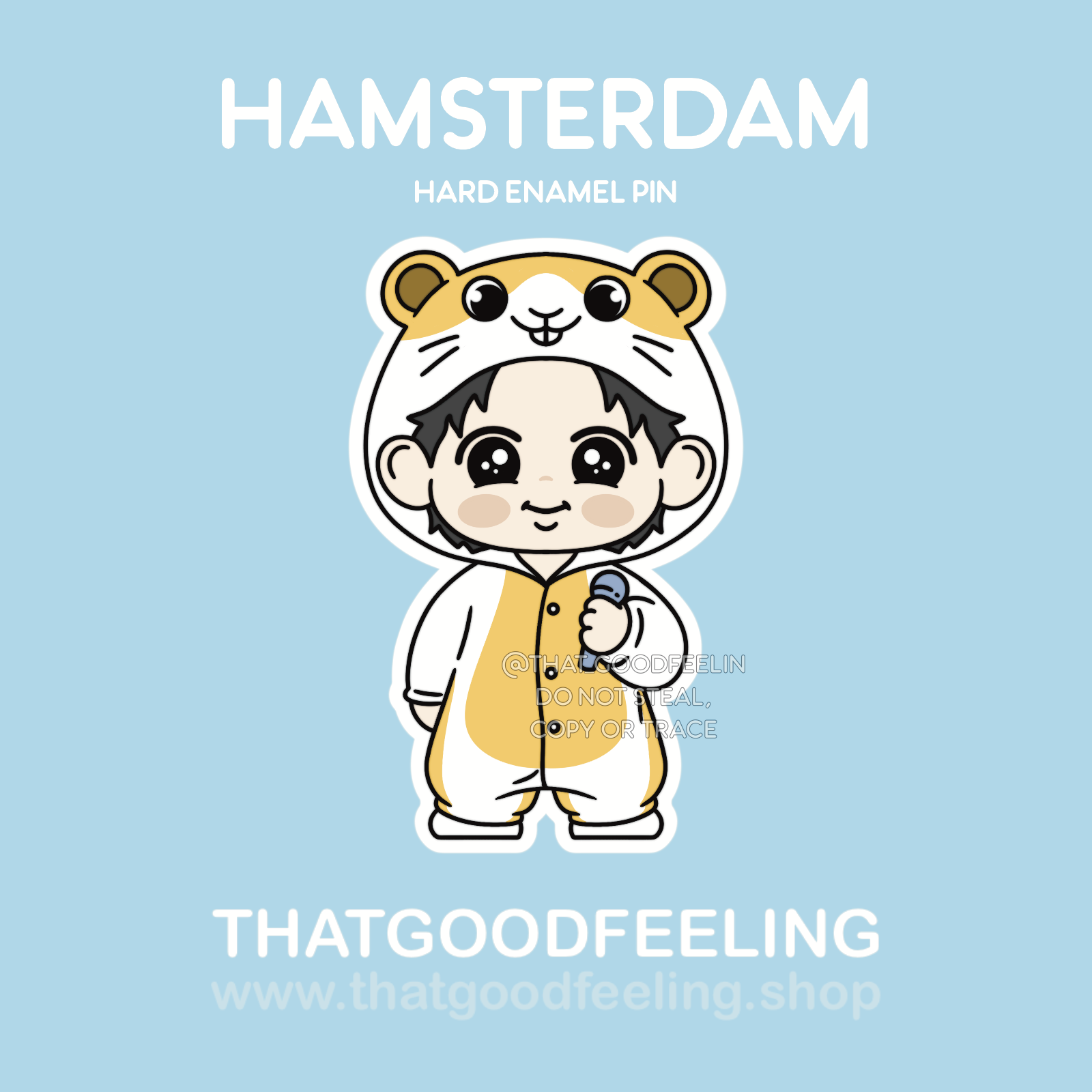 [PREORDER] HAMSTERDAM Enamel Pin