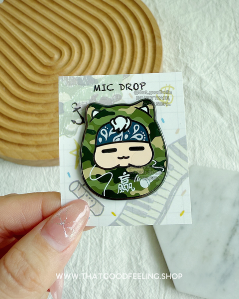 MIC DROP (SHOOGA S5) Enamel Pin