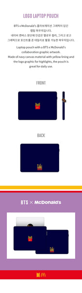 BTSxMcD LOGO LAPTOP POUCH