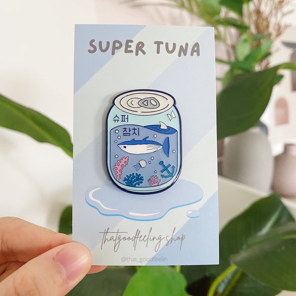 "SUPERTUNA" Mini Soda Can Enamel Pin