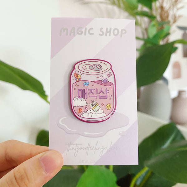 "MAGIC SHOP" Mini Soda Can Enamel Pin