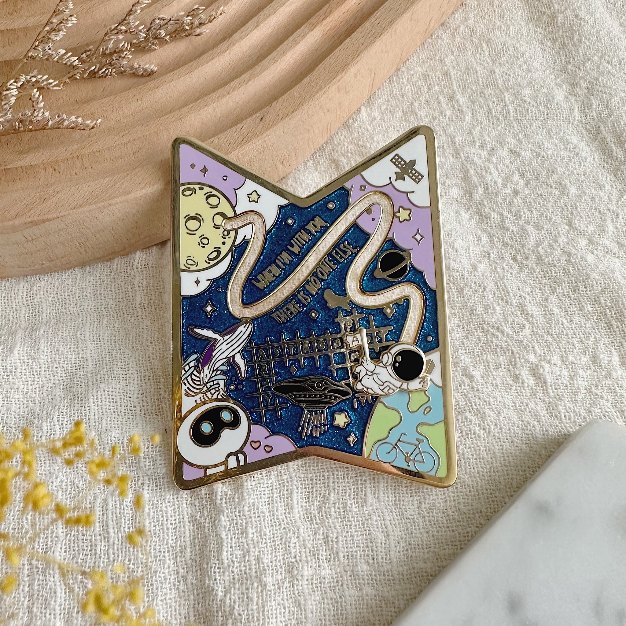 THE ASTRONAUT SLIDING Enamel Pin